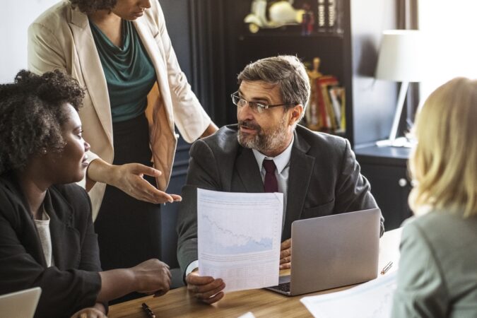 Business people in a meeting