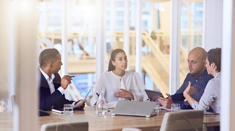 Group,Of,Four,Entrepreneurs,With,Dynamic,Experience,And,Eclectic,Backgrounds,